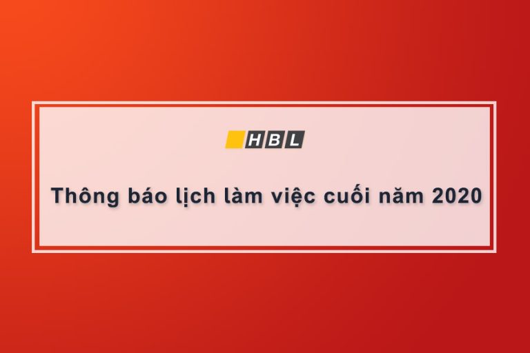 thông báo lịch làm việc cuối năm 2020