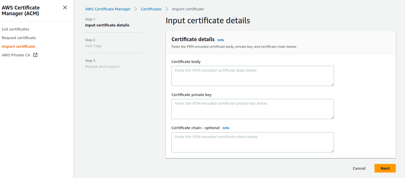 Aws Certificate Manager